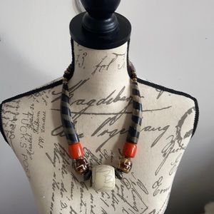 Large statement bead necklace